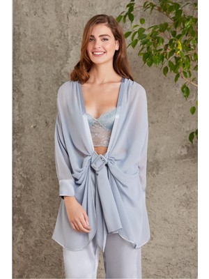 Pierre Cardin Pierre Cardın 7025 Saten Mist Dörtlü Gelin Çeyiz Seti