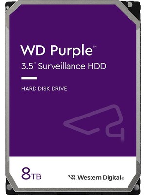 8 Tb Wd 3.5 Purple Sata3 5640RPM 256MB 7/24 Guvenlık WD85PURZ (3 Yıl Resmı Dıst Garantılı)