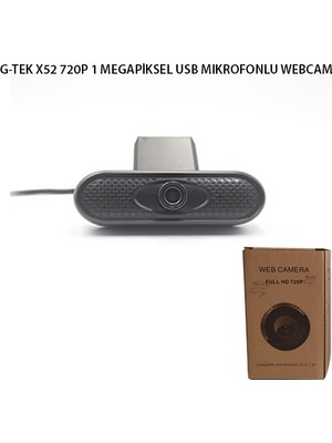 G-Tek X52 720P USB Mıkrofonlu Webcam