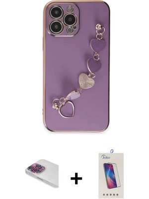 BUTİMAR'S iPhone 13 Pro Max Nova Işık Prime - Siyah Joko 5d Cam + Gökkuşağı Pers Alüminyum Kamera Lens