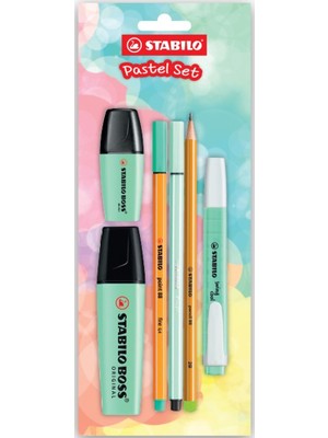Kitabevimden Stabilo Fosforlu Kalem Tek Renk Pastel Set 6 Lı Yeşil 70/116-6