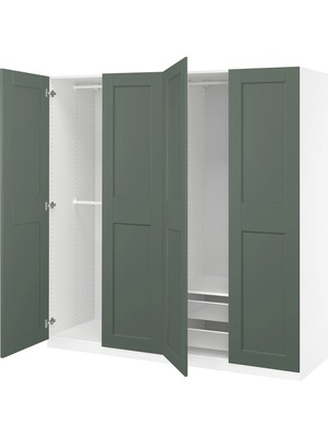 IKEA Çok Renkli Ferah Kapaklı Gardırop