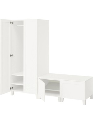 IKEA Beyaz Ferah Kapaklı Gardırop