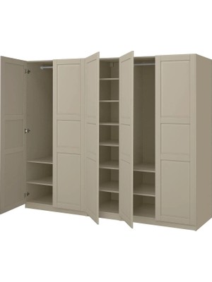 IKEA Gri Geniş Kapaklı Gardırop