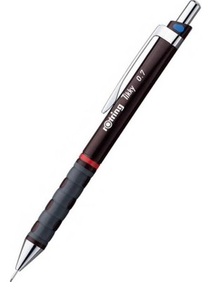 Rotring Tikky Bordo 0.7 mm Versatil Kalem Ergonomik Kauçuk Tutuş ve Dayanıklı Mekanizma