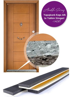 Yapışkanlı Köpük Kapı Altı Isı Yalıtım Eşik Süngeri