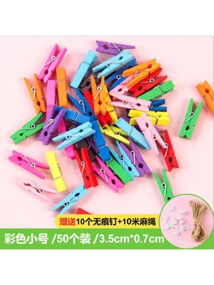 Renkli Büyük Boy Ahşap Mandal