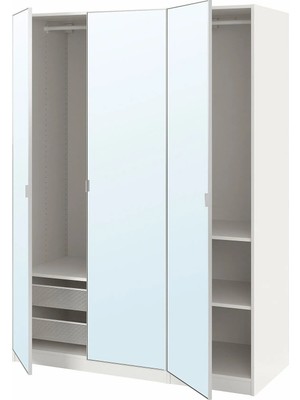 IKEA Beyaz Şık Kapaklı Gardırop