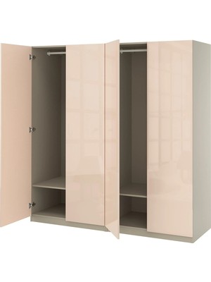 IKEA Çok Renkli Sağlam Kapaklı Gardırop 200X60X201 cm