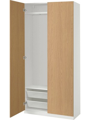 IKEA Beyaz Ferah Kapaklı Gardırop