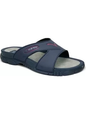 Ceyo 3200-1I Lacivert Ortopedik Erkek Terlik