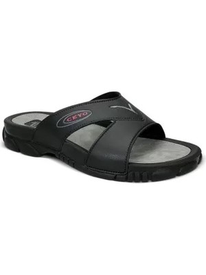 Ceyo 3200-1I Siyah Ortopedik Erkek Terlik