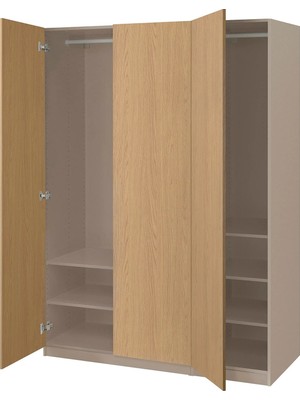 IKEA Çok Renkli Sağlam Kapaklı Gardırop 150X60X201 cm