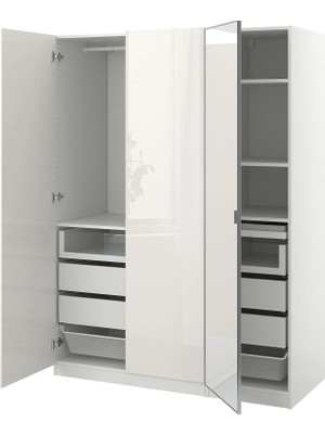 IKEA Çok Renkli Ferah Kapaklı Gardırop 150X60X201 cm