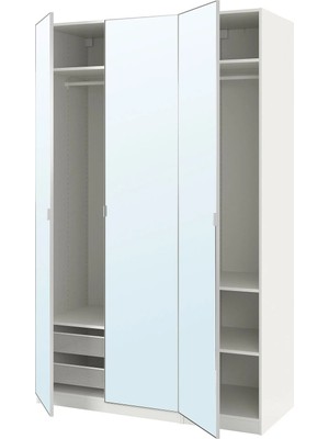 IKEA Beyaz Şık Kapaklı Gardırop 150X60X236 cm