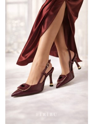 Firibu Premium Sivri Burun Stiletto Topuklu Kadın Ayakkabı Şık Abiye Davet Gece Modeli ✨