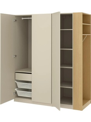 IKEA Çok Renkli Geniş Kapaklı Gardırop 170X60X201 cm