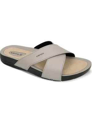 Ceyo 9877I Bej Ortopedik Erkek Terlik