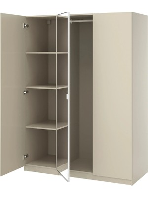 IKEA Bej Şık Kapaklı Gardırop 150X60X201 cm