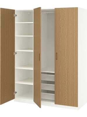IKEA Beyaz Ferah Kapaklı Gardırop 150X60X201 cm