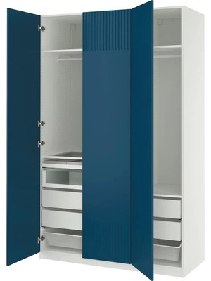 IKEA Beyaz Modern Kapaklı Gardırop 150X60X236 cm
