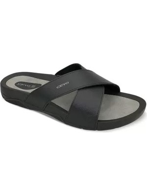 Ceyo 9877I Siyah Ortopedik Erkek Terlik
