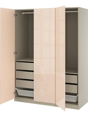 IKEA Çok Renkli Fonksiyonel Kapaklı Gardırop 150X60X201 cm