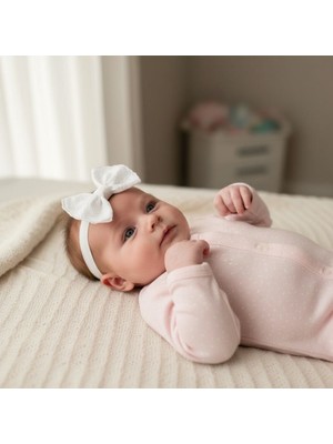 EGOMİ Fisto Kendinden Desenli Bebek Bandanası