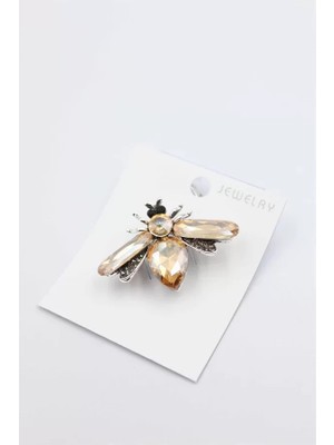 Royaleks Arı Broş - Sarı