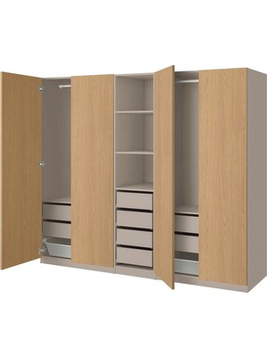 IKEA Çok Renkli Şık Kapaklı Gardırop 250X58X201 cm