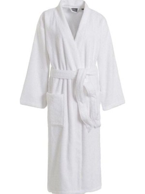 Mulvxurg  URG02  Pamuklu Tek Bornoz Beyaz Unisex (Mulvix)