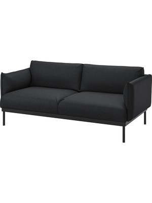 IKEA Siyah Lüks Kanepe - 2'li Kanepe