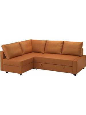 IKEA Kahverengi Şık Kanepe - Bazalı Yataklı Köşe Kanepe