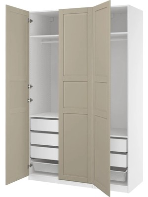 IKEA Çok Renkli Sağlam Kapaklı Gardırop 150X60X236 cm