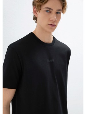 Mavi Mavi Jeans Baskılı Siyah Tişört 0613348-900