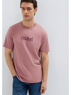Mavi Mavi Logo Baskılı Pembe Tişört 0612936-70948