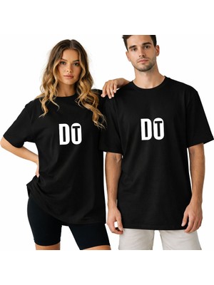 Kidilia Do It Görselli Unisex Bisiklet Yaka Tasarım Tshirt - Beden: Xxlrenk: Siyah
