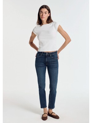 Mavi Ayla Iconic Gölgeli Koyu Mavi Jean Pantolon 1021096-A3776