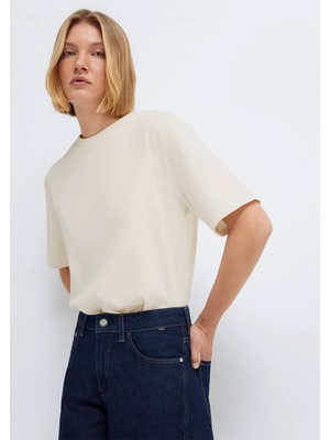 Mavi Ekru Basic Tişört 1613979-70048