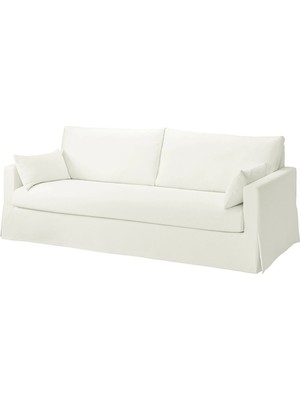 IKEA Beyaz Lüks Kanepe - 3'lü Kanepe