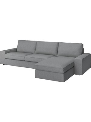IKEA Bej Şık Kanepe - Uzanma Koltuklu 4'lü Kanepe