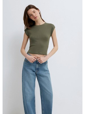 Mavi Yeşil Basic Tişört 1613809-71546