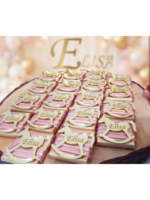 Güven Pleksi At Figür Yapışkanlı Parti Süsü Etiket Çikolata