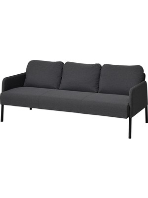 IKEA Gri Modern Kanepe - 3'lü Kanepe