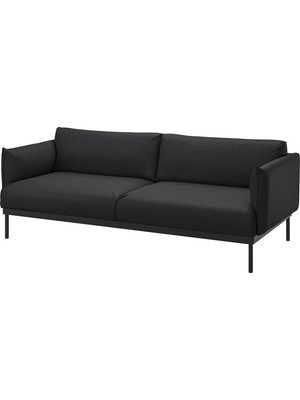 IKEA Siyah Konforlu Kanepe - 3'lü Kanepe