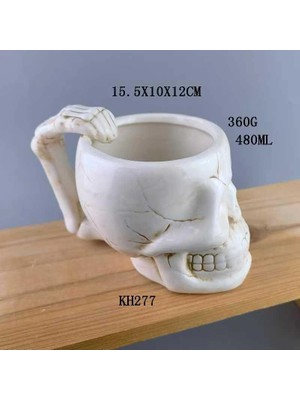 Çerçici Kuru Kafa Seramik Bardak