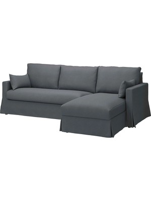 IKEA Gri Ferah Kanepe - Uzanma Koltuklu 3'lü Kanepe