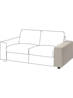 IKEA Bej Lüks Kanepe - Kanepe Kolçağı