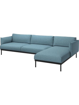 IKEA Açık Mavi Ferah Kanepe - Uzanma Koltuklu 4'lü Kanepe