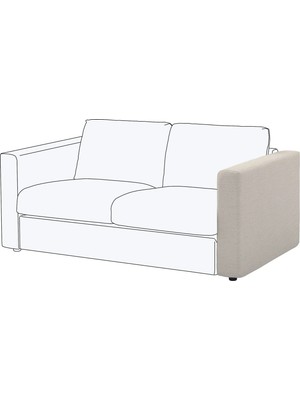 IKEA Bej Şık Kanepe - Kanepe Kolçağı